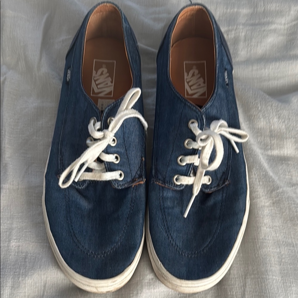 Vans Men's Blue Canvas Sneakers Size 12